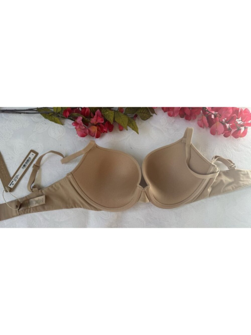 NEW SKIMS Fits Everybody Push-Up Demi Bra Clay Nude 32C 32 C NEW NWT - Picture 6 of 14